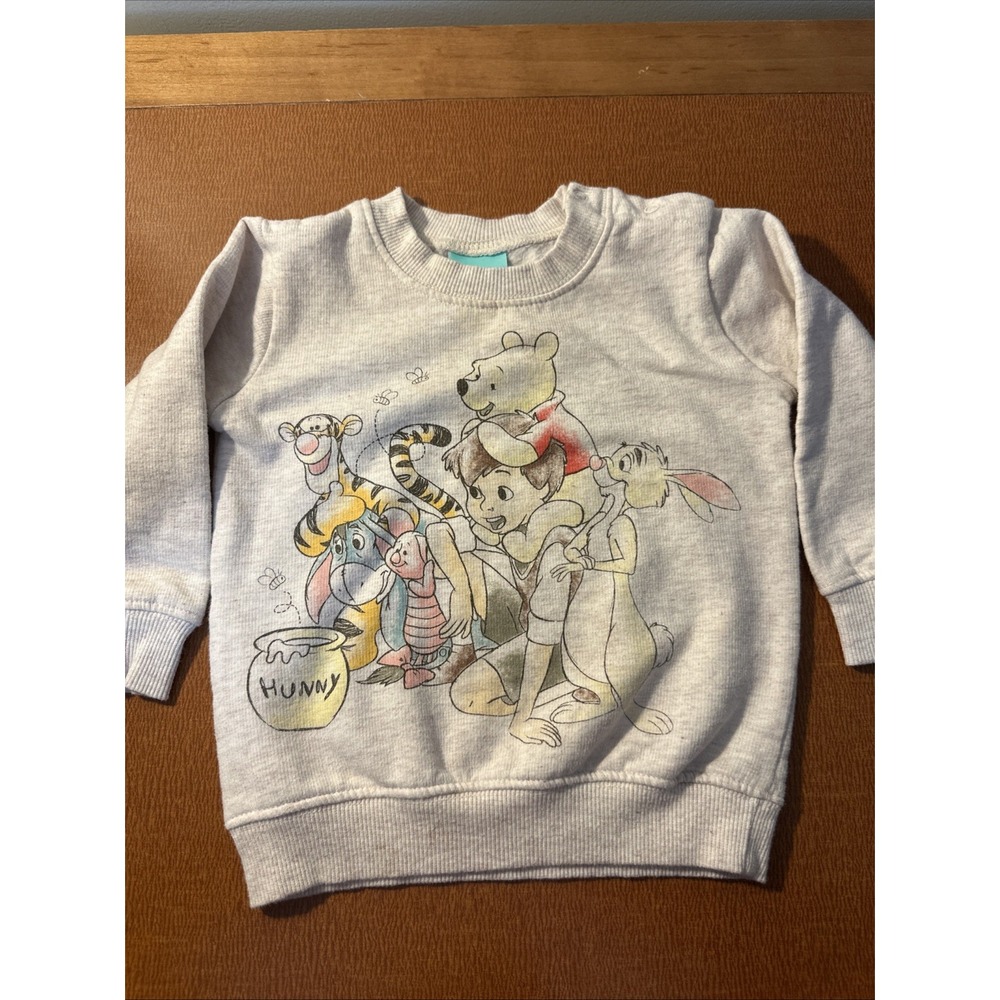 Disney Winnie The Pooh Characters Infant‎ Sweatshirt Size 6-9 Months Baby